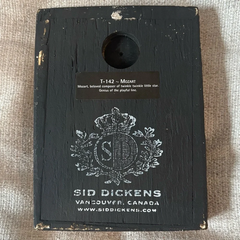 Sid Dickens Black and White Mozart Plaque - Picture 2 of 7